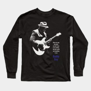 Buddy Guy silhouette Long Sleeve T-Shirt